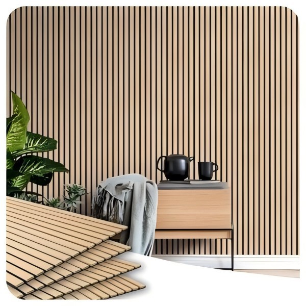 Natural Oak Acoustic Wall Panel for Spain Market